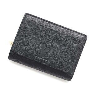 Louis Vuitton Monogram Empreinte Bifold Wallet Portefeuille Claire Black